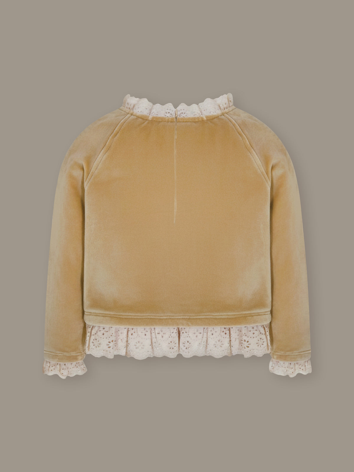 Cocoa Brown Velvet Cozy Sweatshirt