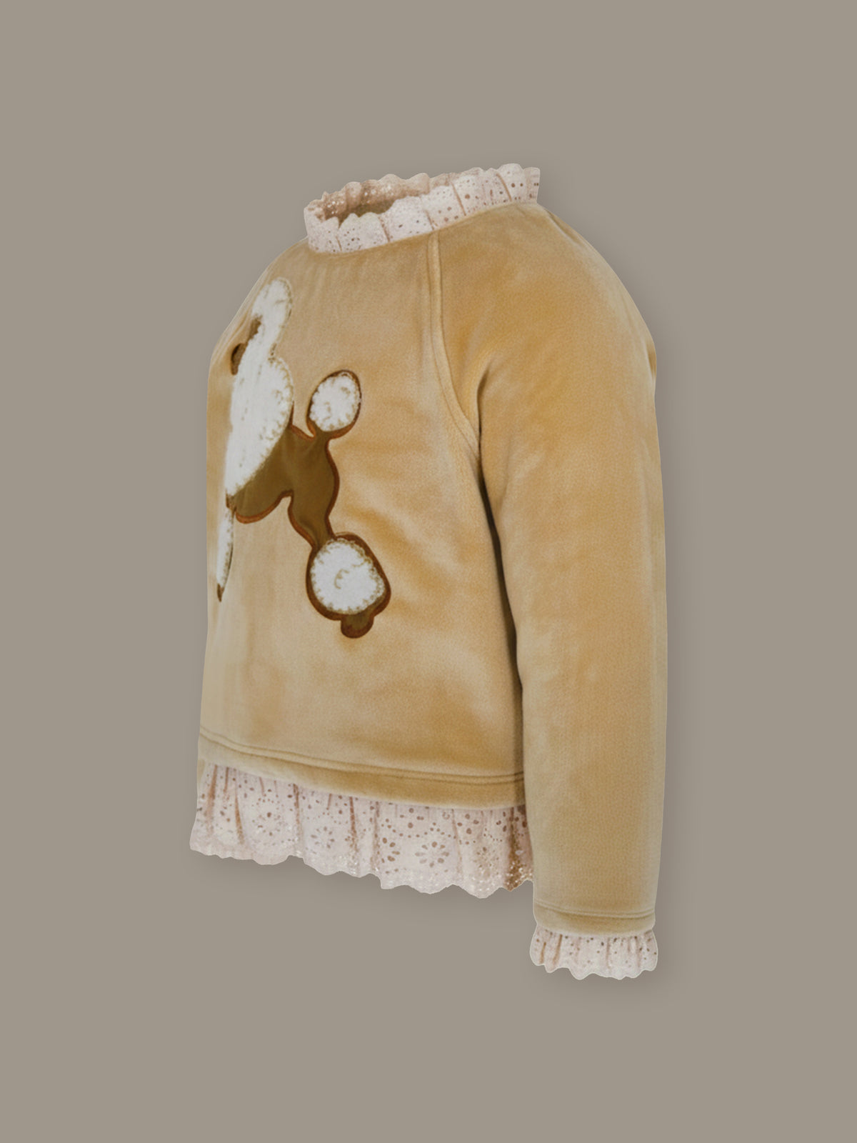 Cocoa Brown Velvet Cozy Sweatshirt