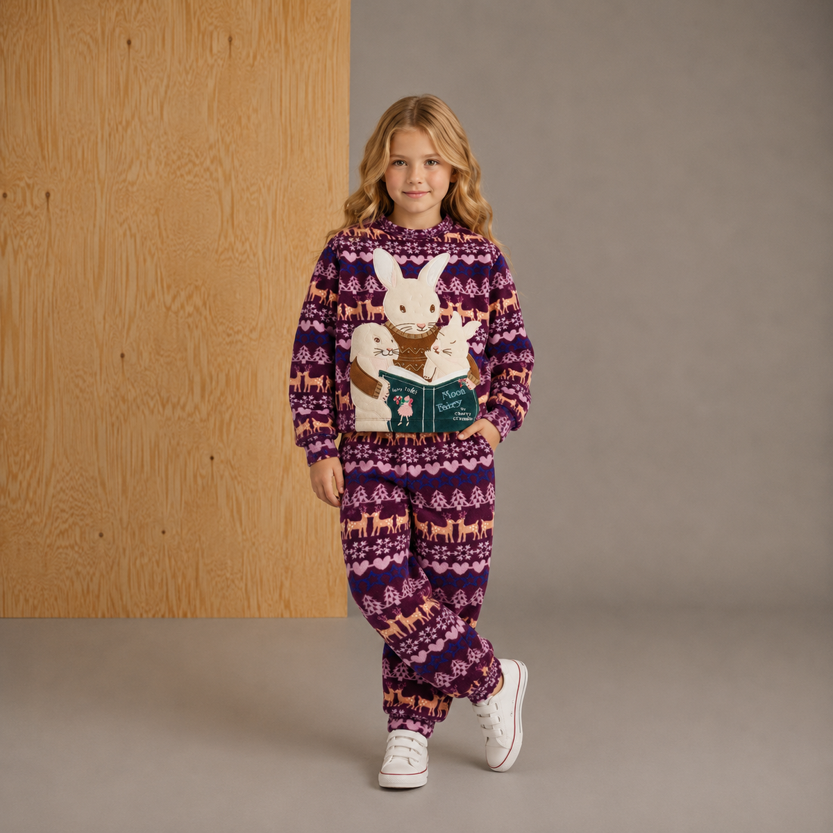 Multicolor Winter Wonder Nightsuit