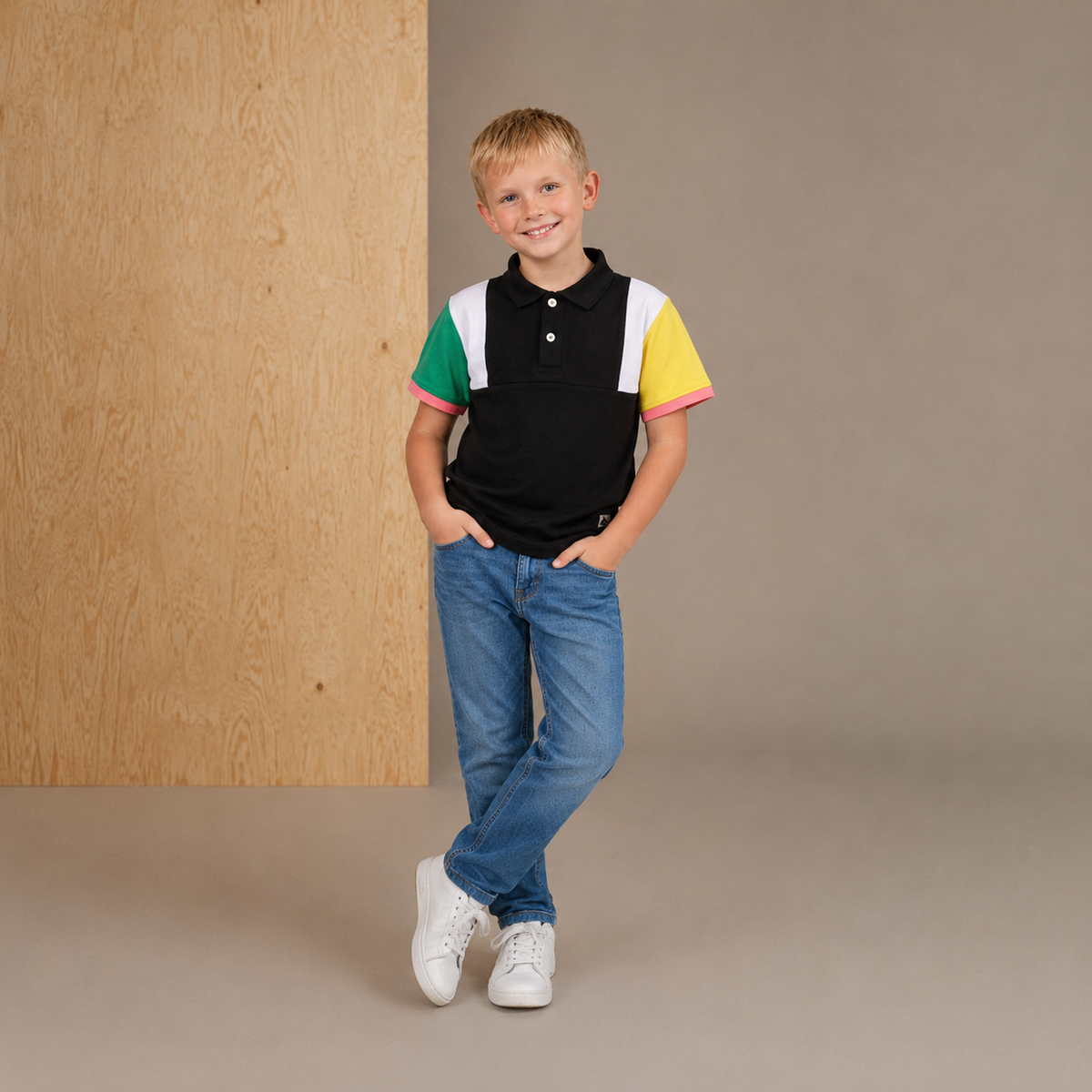 Multicolor Vibe Casual Polo T-Shirt