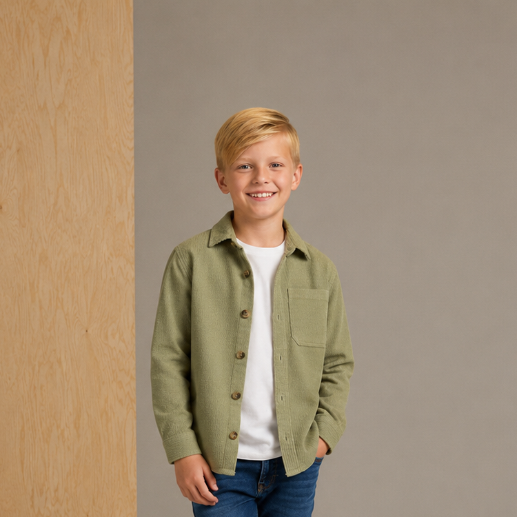 Classic Olive Comfort Fit Shirt