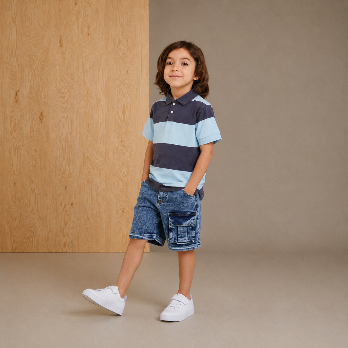 Multicolor Striped Cozy Elegant Summer Tshirt