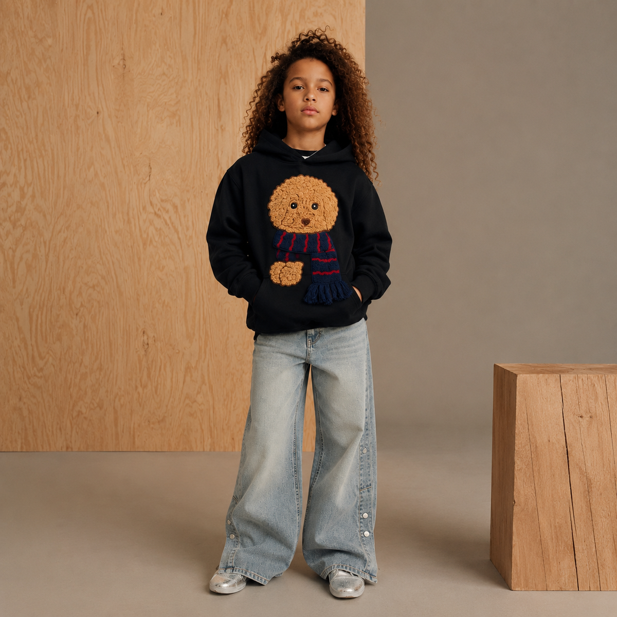 Classic Black Relaxed Fit Hoodie