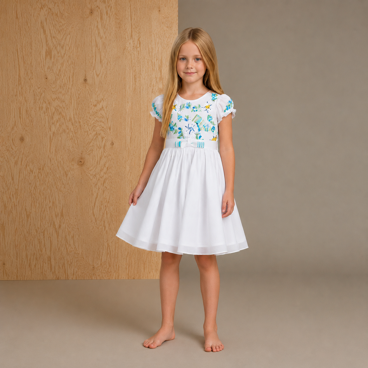 White Solid Trendy Stylish Dress