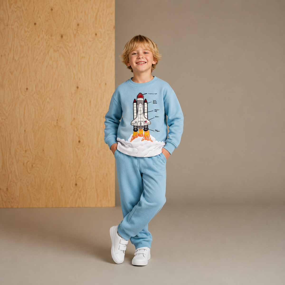 Frosty Cozy Blue Nightsuit