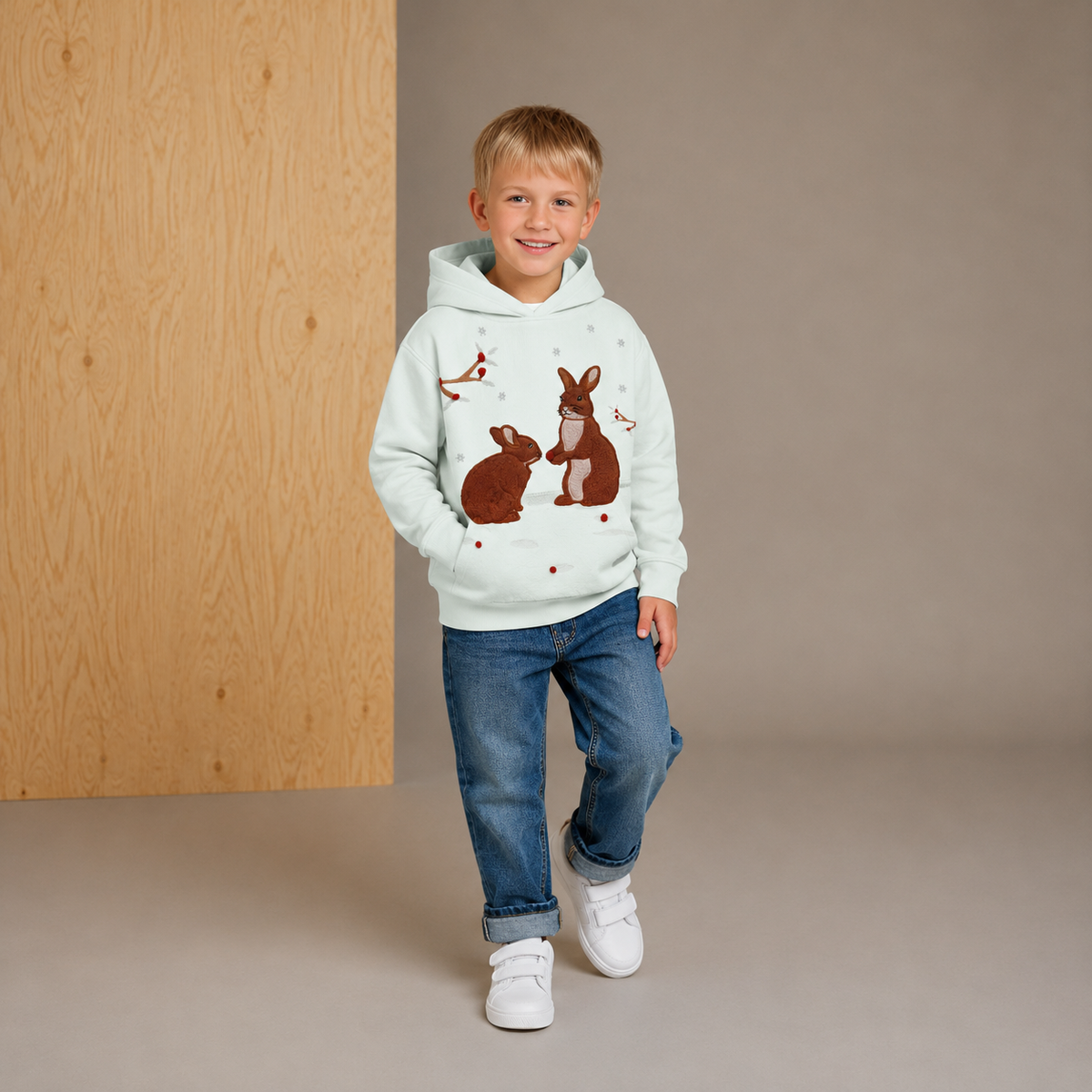 Mint Chic Applique Sweatshirt