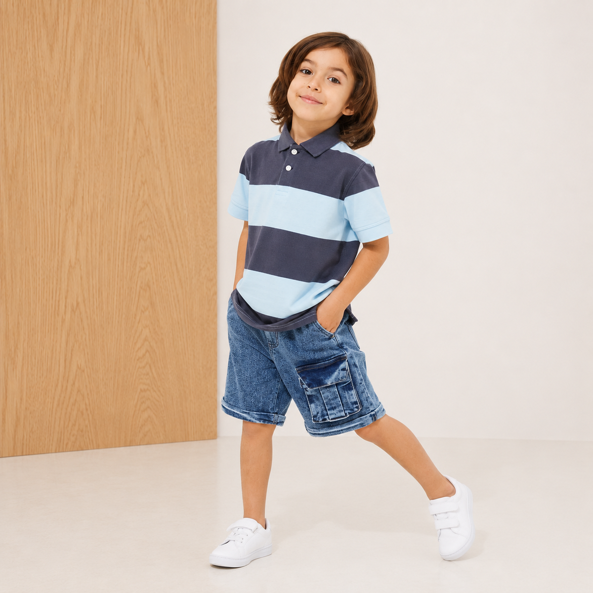 Multicolor Striped Cozy Elegant Summer Tshirt