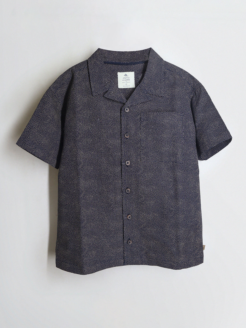 Cherry Crumble Beige Playful-Classic Summer Shirt