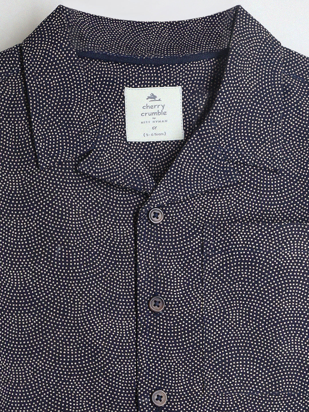 Cherry Crumble Beige Playful-Classic Summer Shirt