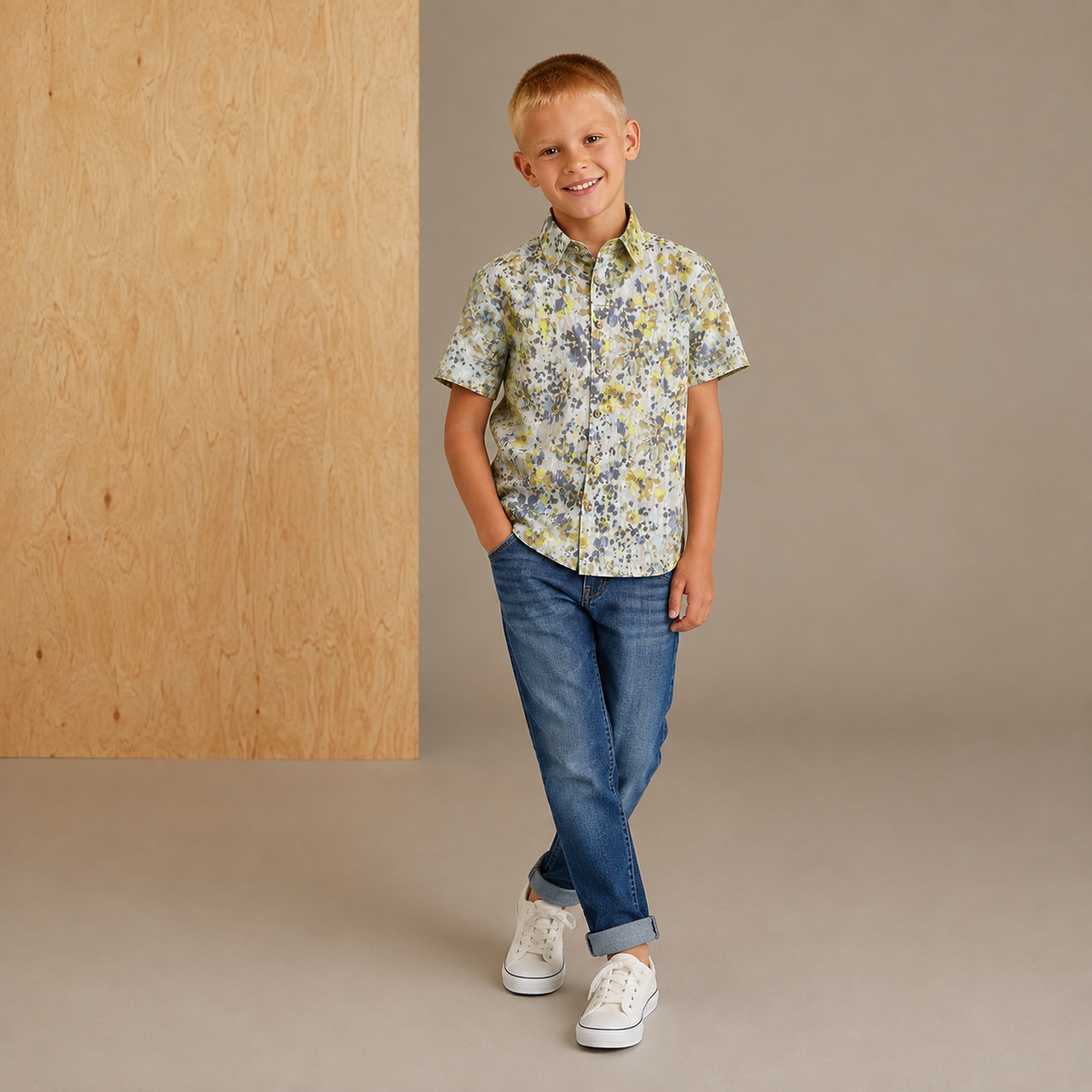 Multicolor Breezy-Luxe Summer Shirt