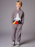 Cherry Crumble Grey Solid Applique Lovely Graceful Winter Nightsuit