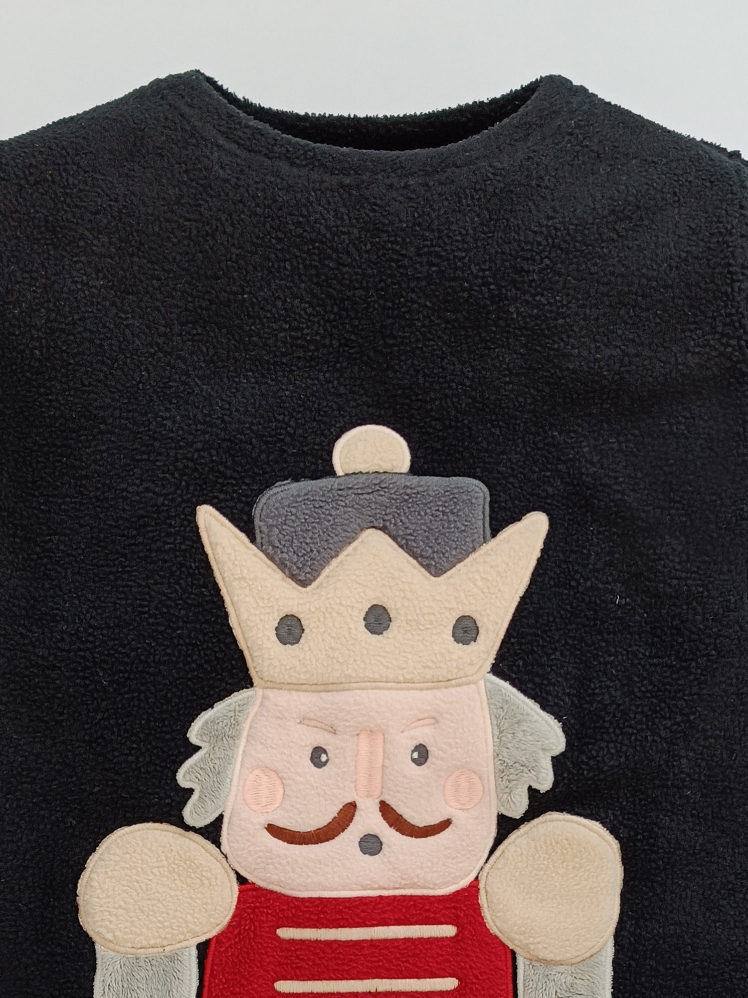 Cherry Crumble Cozy Black Winter Nightsuit for Little Dreamers