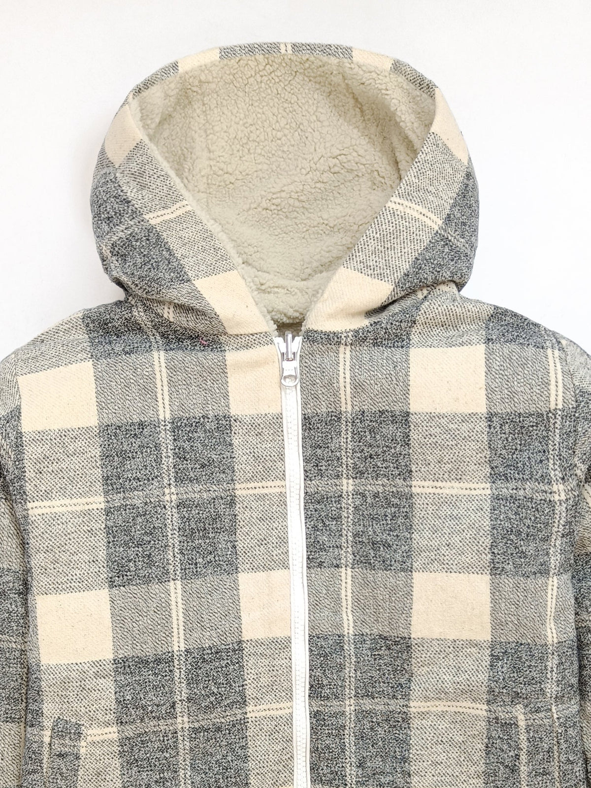 Cherry Crumble Cream & Black Checkered Lovely Stylish Summer Jacket