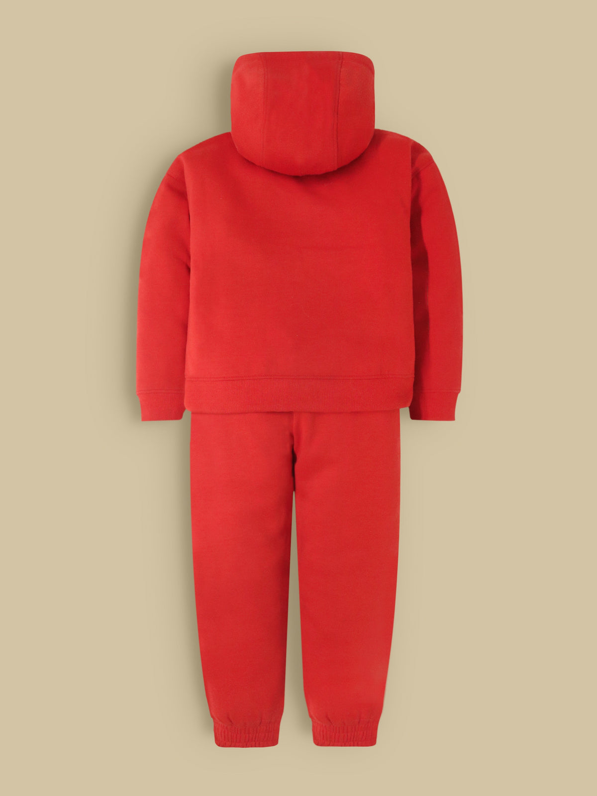 Cherry Crumble Red Solid Charming Sweatshirt Set