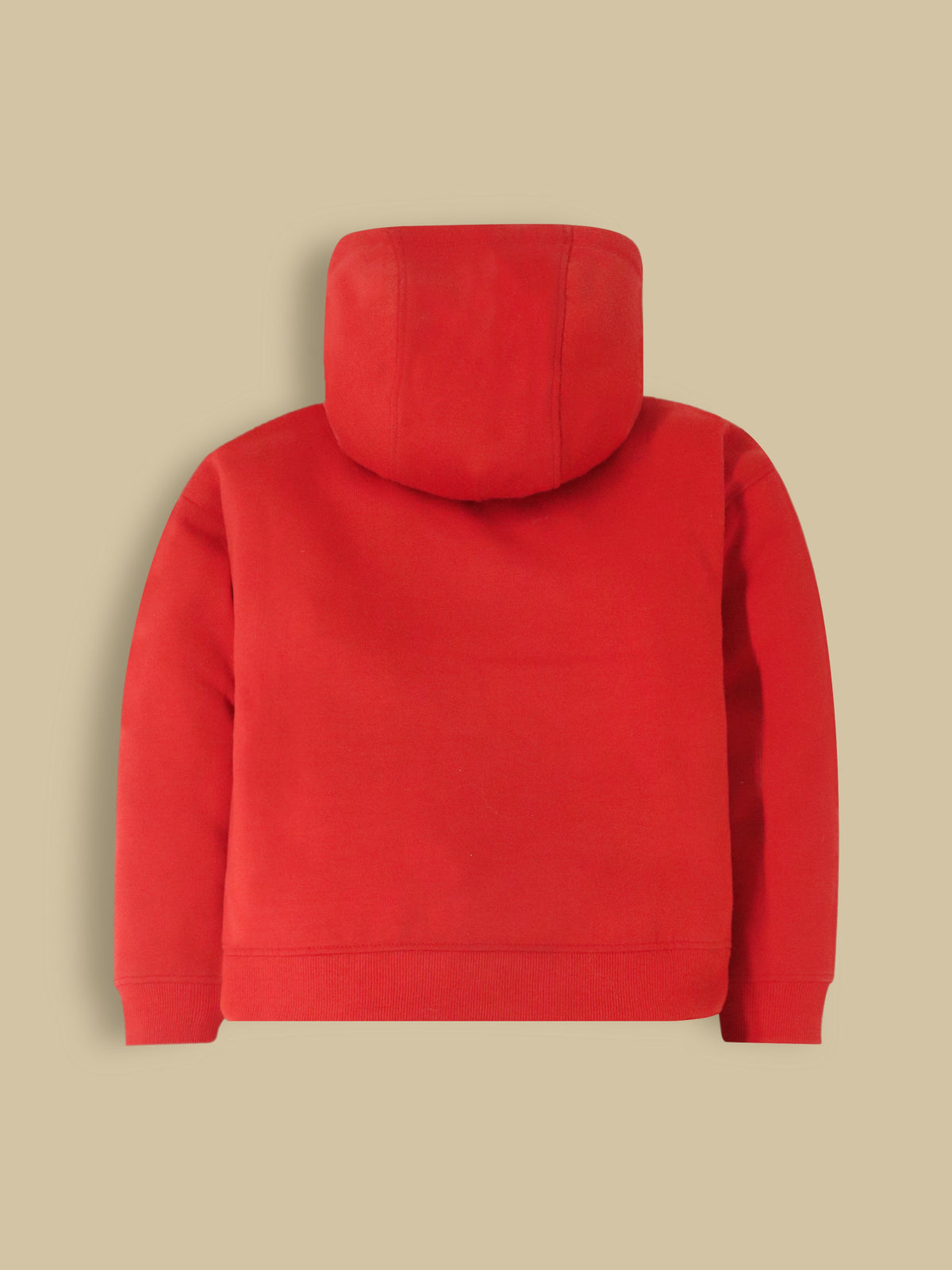 Cherry Crumble Red Solid Charming Sweatshirt Set