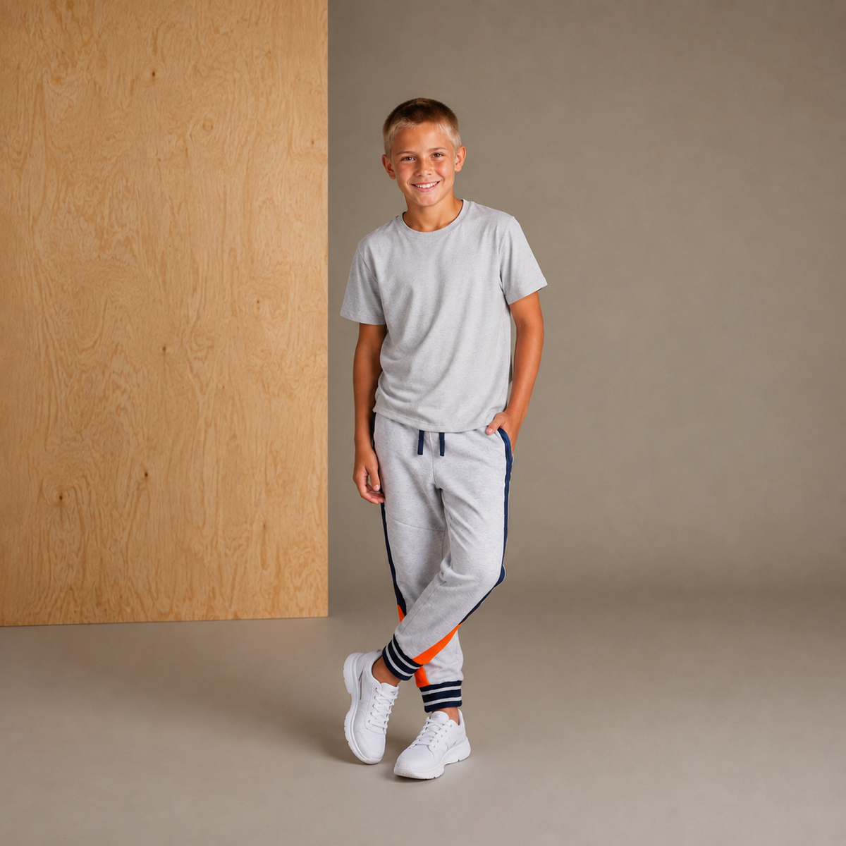 Grey Snuggle-Trendy Winter Track Pants