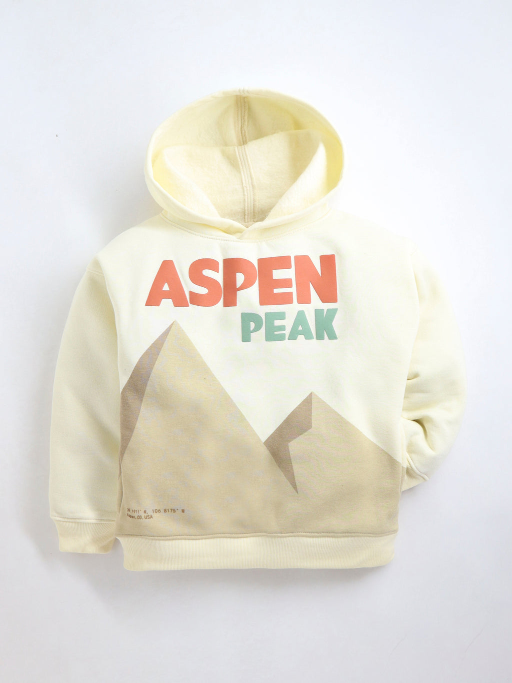 Cherry Crumble Cream Solid Printed Fleece Lovely Classic Winter Sweatshirt