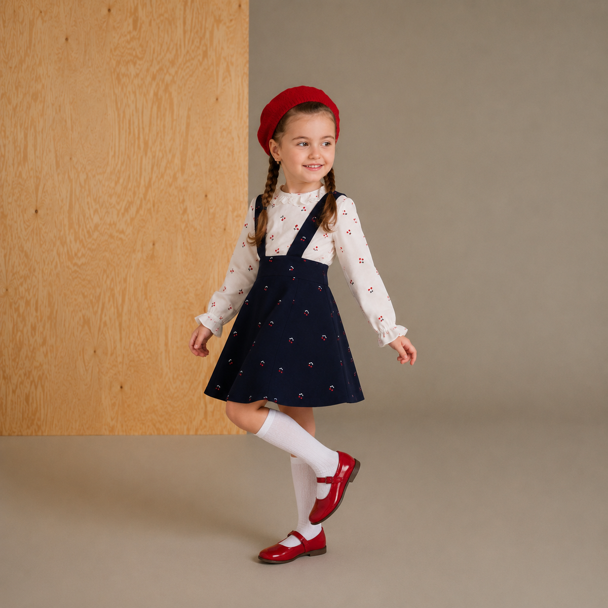 Navy Blue Embroidered Cute Elegant Summer Dress