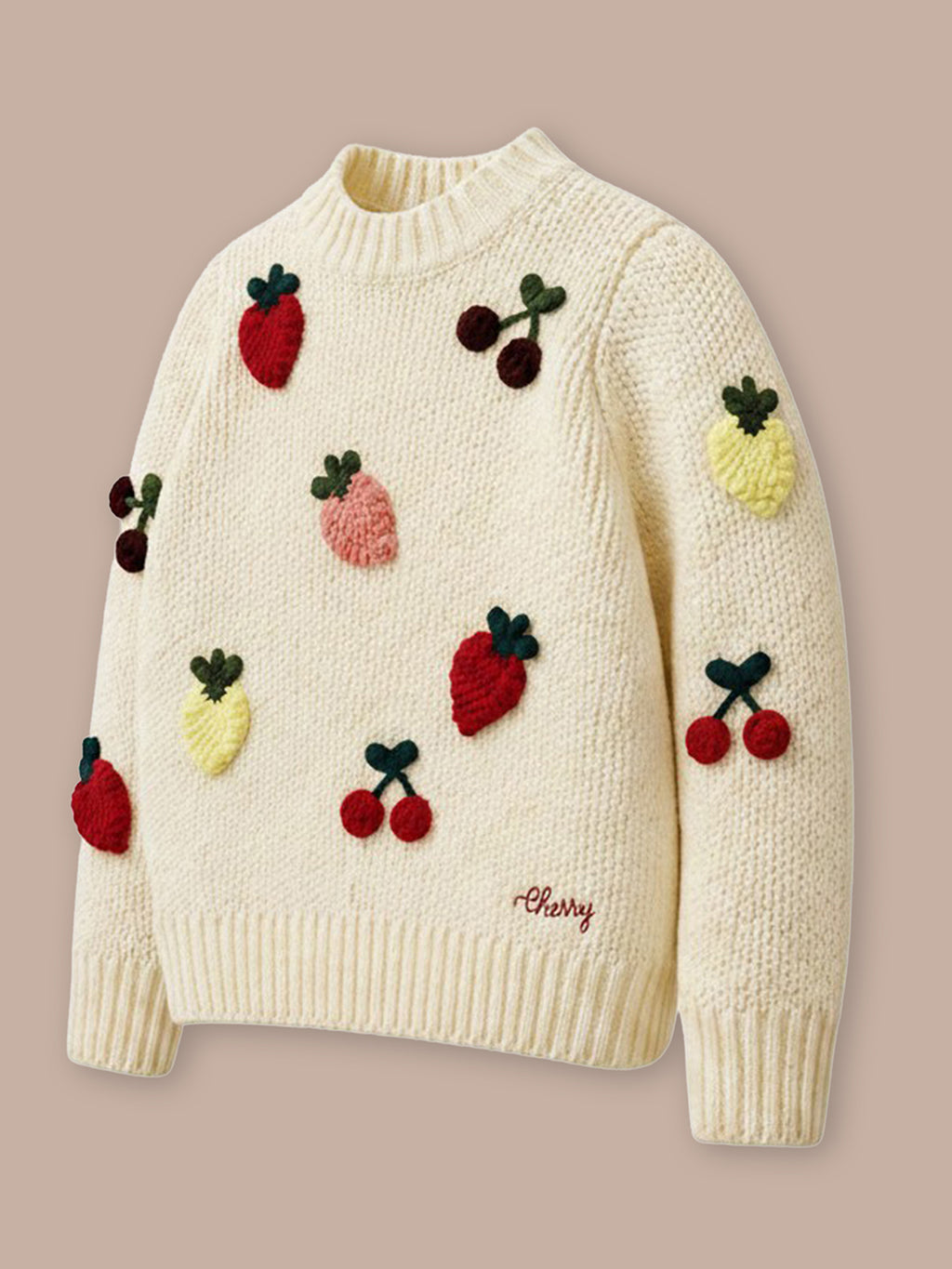 Off-White Crochet Embroidered Sweater