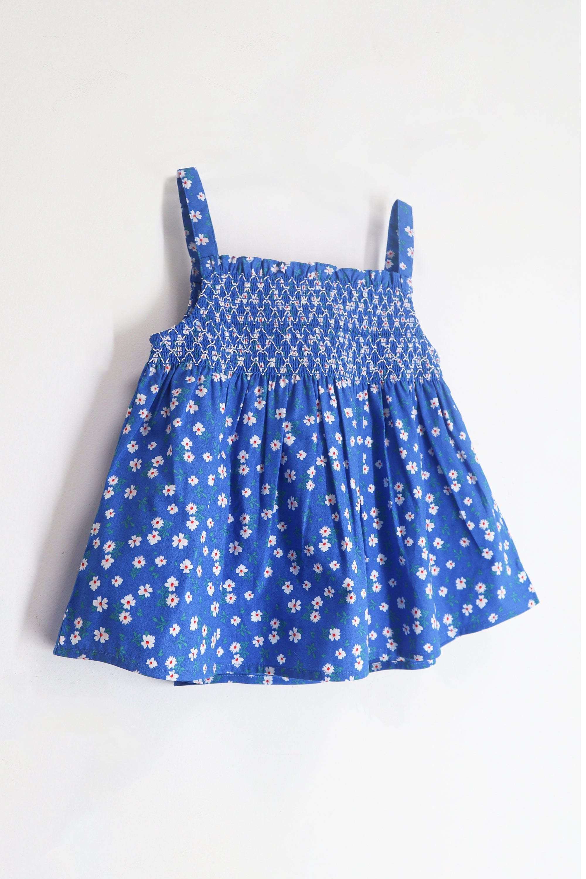 Cherry Crumble Blue Floral Printed Floral Sweet Stylish Top