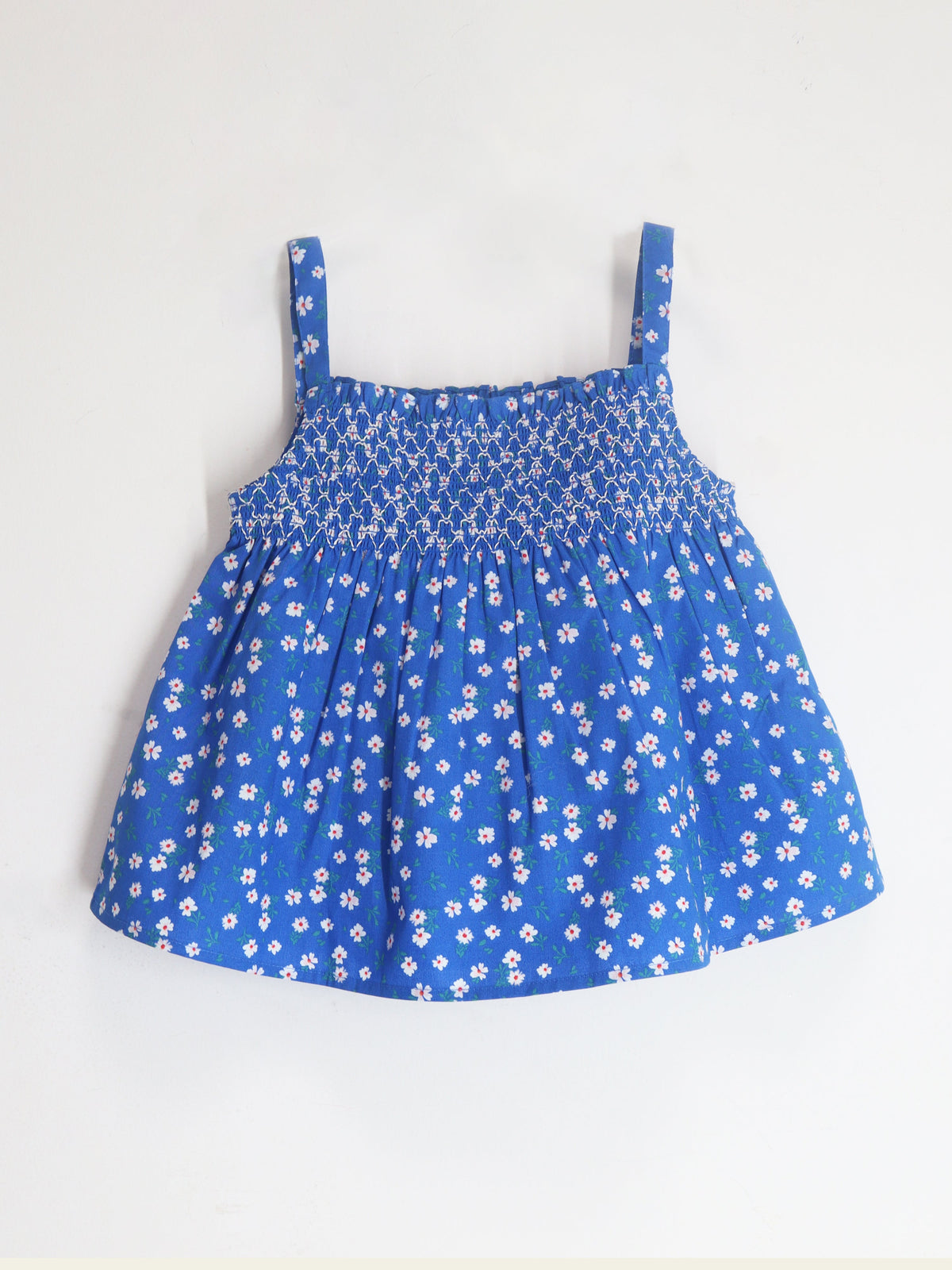 Cherry Crumble Blue Floral Printed Floral Sweet Stylish Top