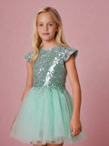 Cherry Crumble Mint Solid Cozy Stylish Summer Dress