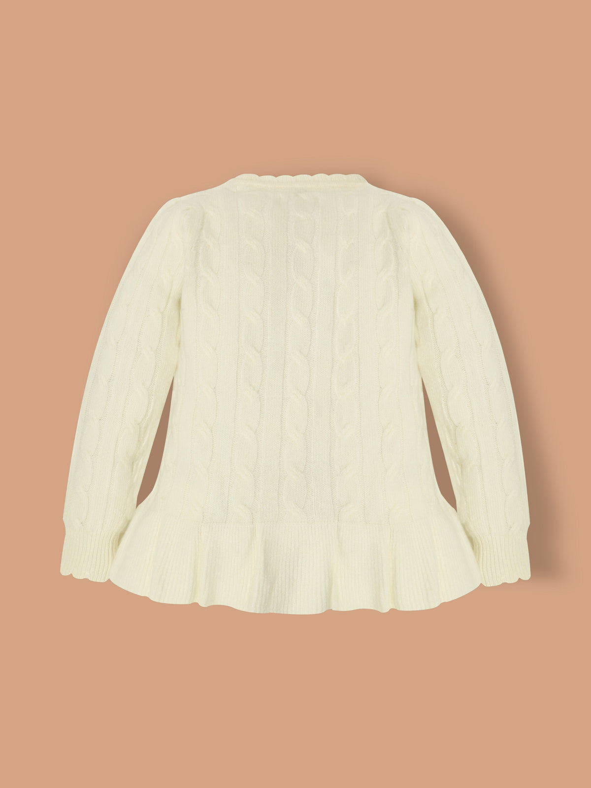 Cherry Crumble Cream Cable Knit Lovely Stylish Sweater