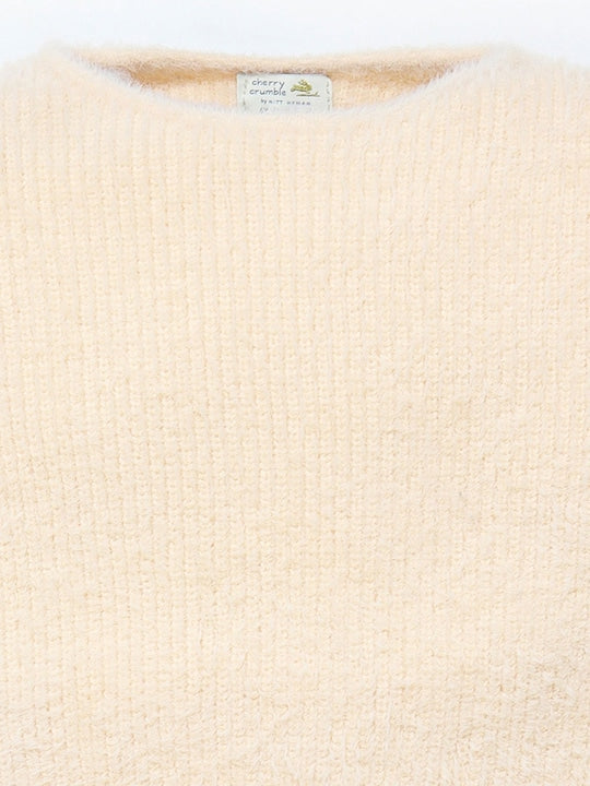Cherry Crumble Peach Intarsia Sweet Stylish Sweater