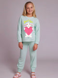 Cherry Crumble Mint Solid Applique Lovely Nightsuit