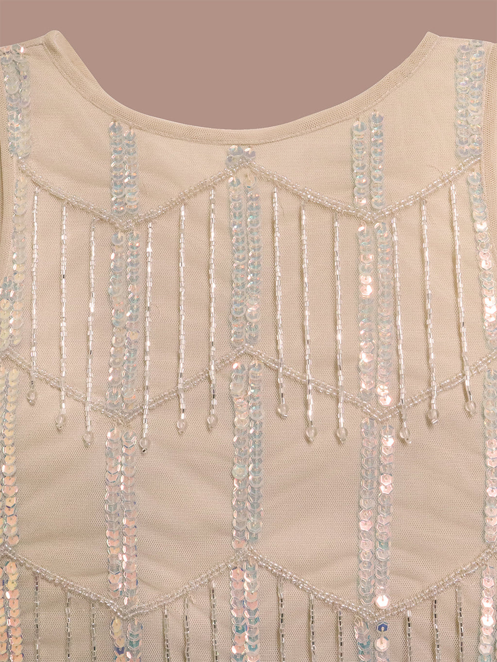 Cherry Crumble Sparkle Cream Dress