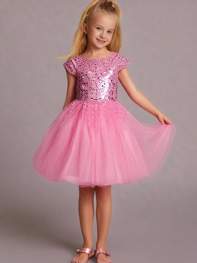 Cherry Crumble Pink Solid Playful Smart Dress