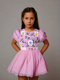 Cherry Crumble Frost Charm Dandy Pink Graceful Dress