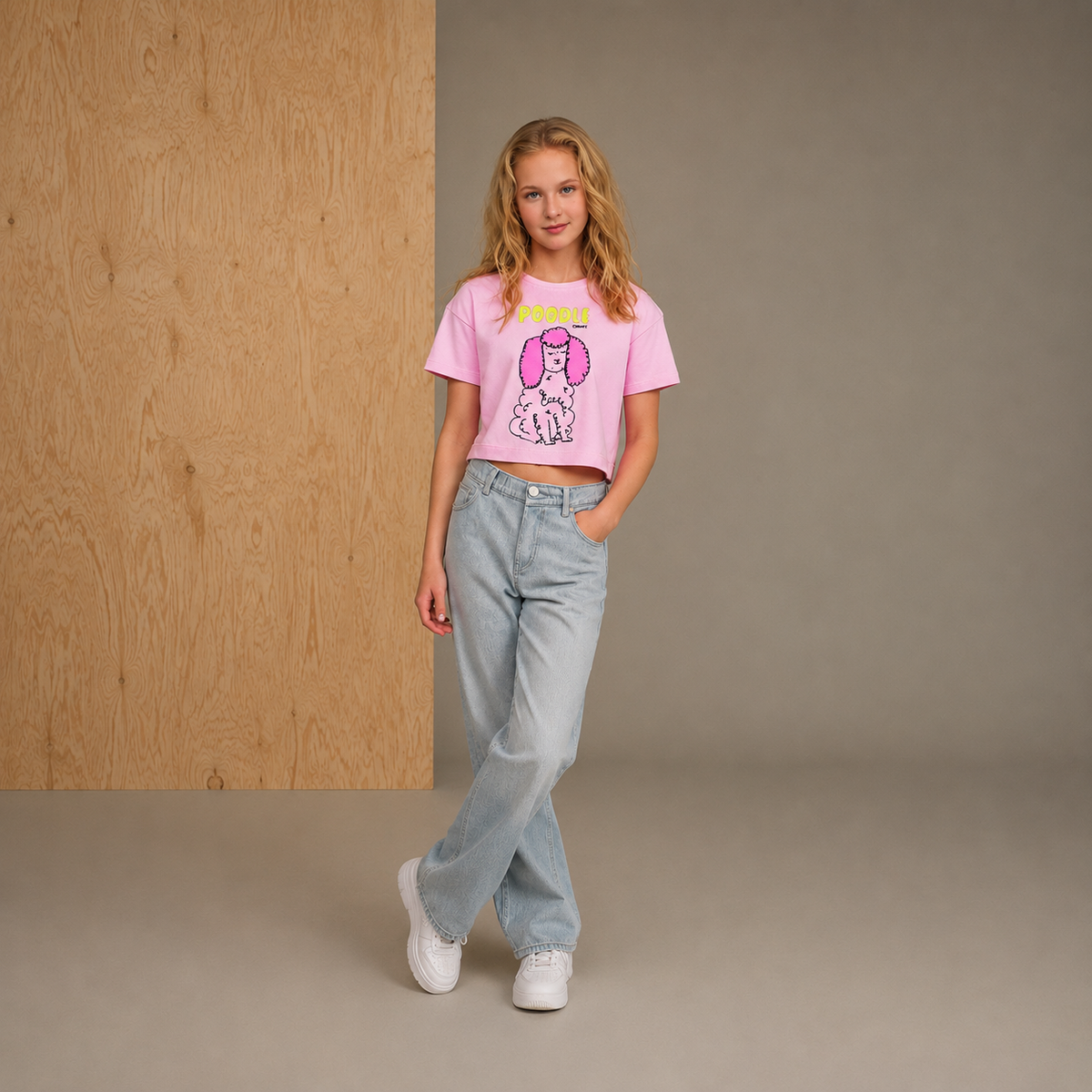 Pink Print Playful-Sleek Summer T-Shirt