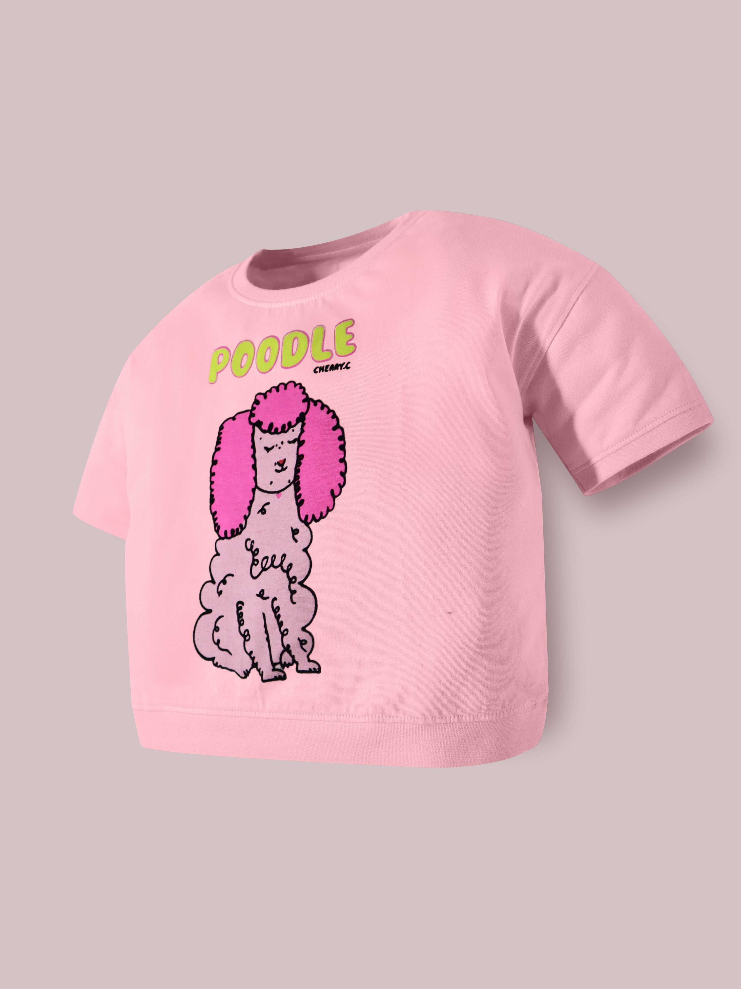 Cherry Crumble Pink Print Playful-Sleek Summer T-Shirt