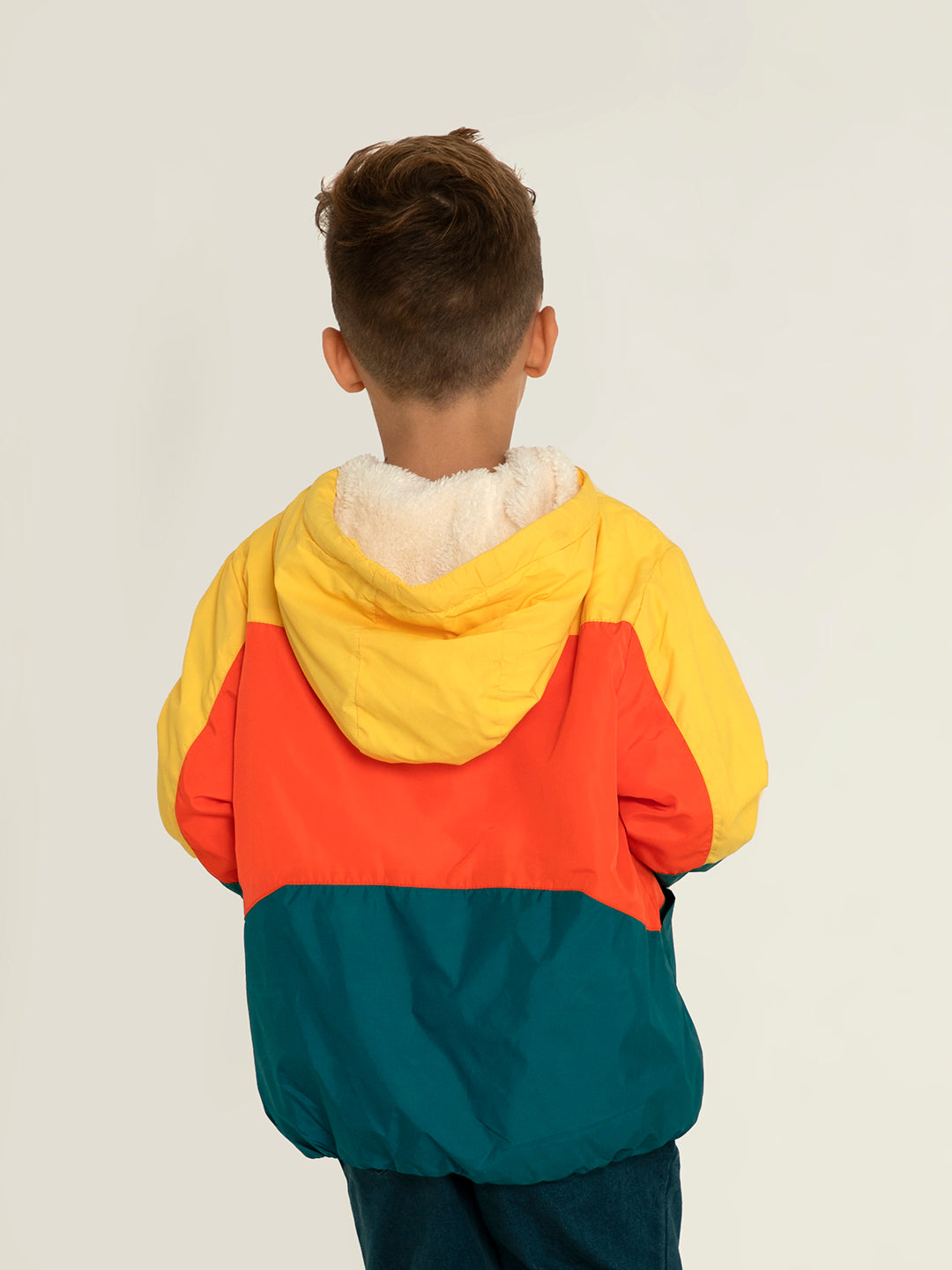 Cherry Crumble Multicolor Cut & Sew Playful Stylish Jacket