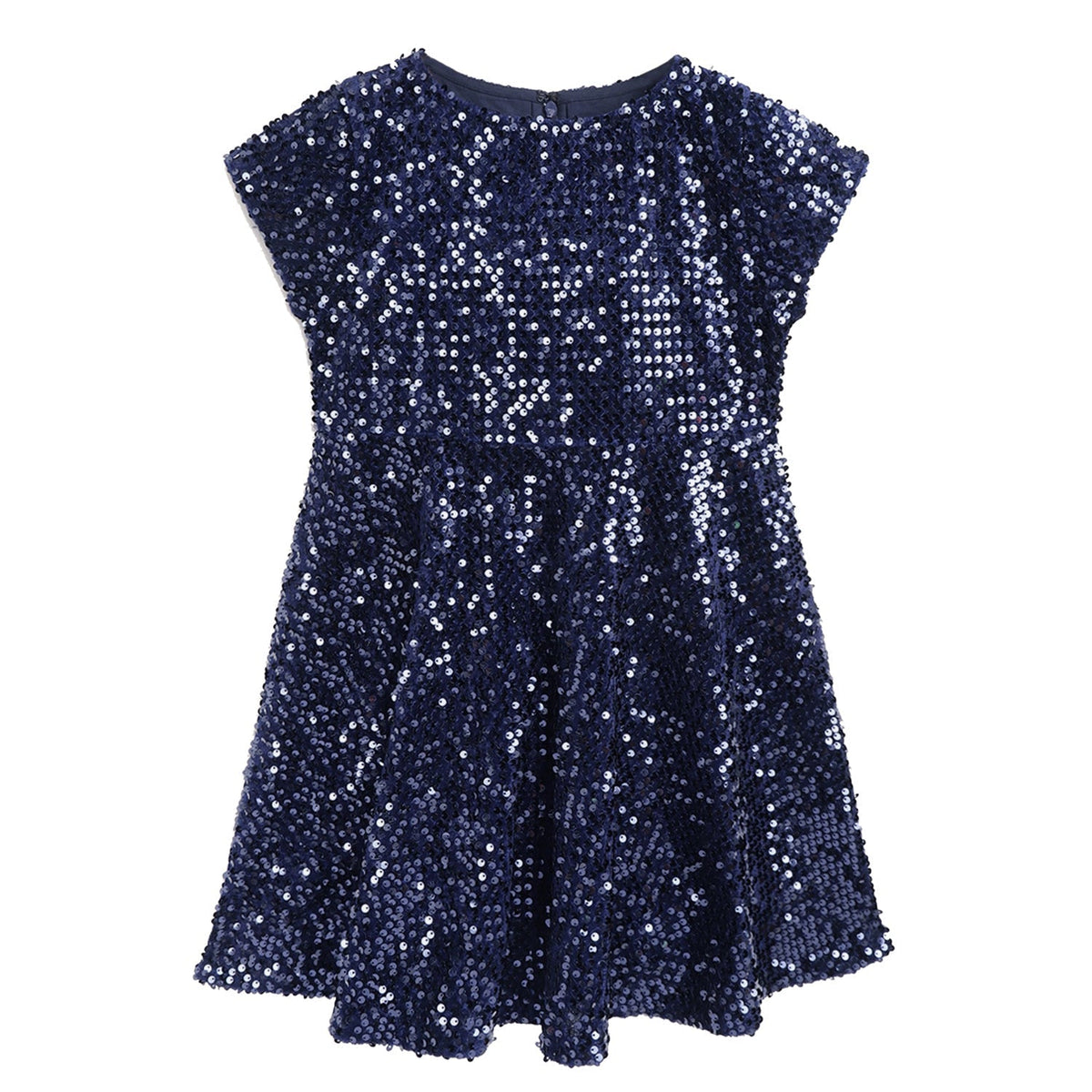 Cherry Crumble Navy Blue Cozy Graceful Dress