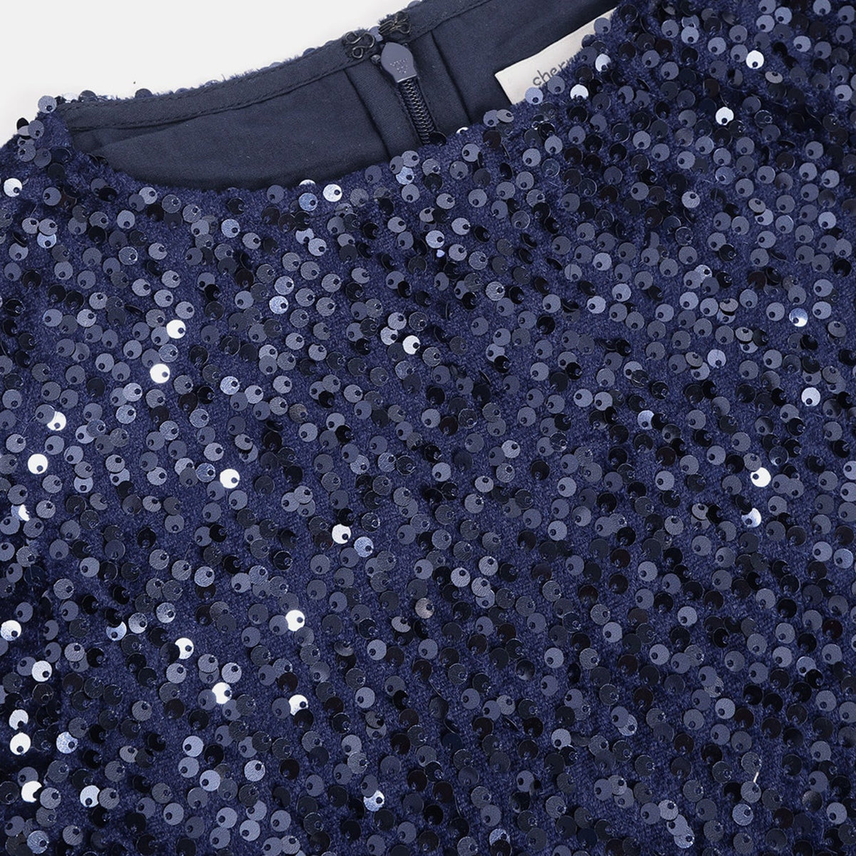Cherry Crumble Navy Blue Cozy Graceful Dress