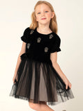 Cherry Crumble Black Charming Smart Dress