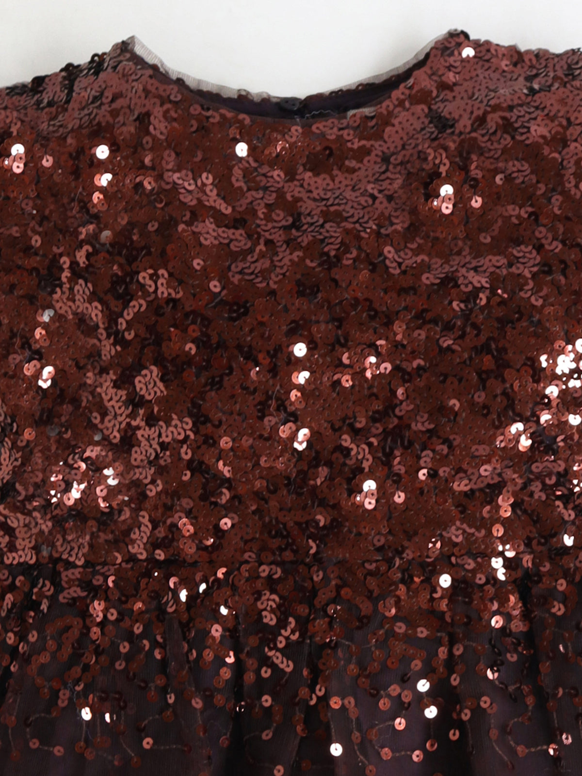 Cherry Crumble Brown Solid Cute Graceful Dress
