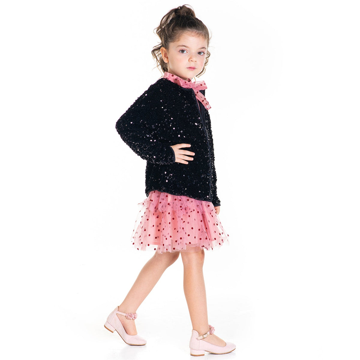 Cherry Crumble Black Snuggle-Trendy Winter Jacket