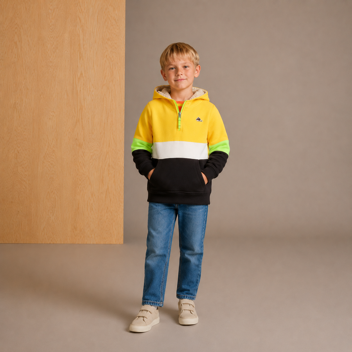 Multicolor Solid Sweet Stylish Sweatshirt