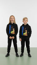 Unisex Black Cozy Hoodie Set