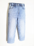 Cherry Crumble Denim Blue Dyed/Washed Denim Casual Wear Straight Fit Summer Jeans For Boys And Girls