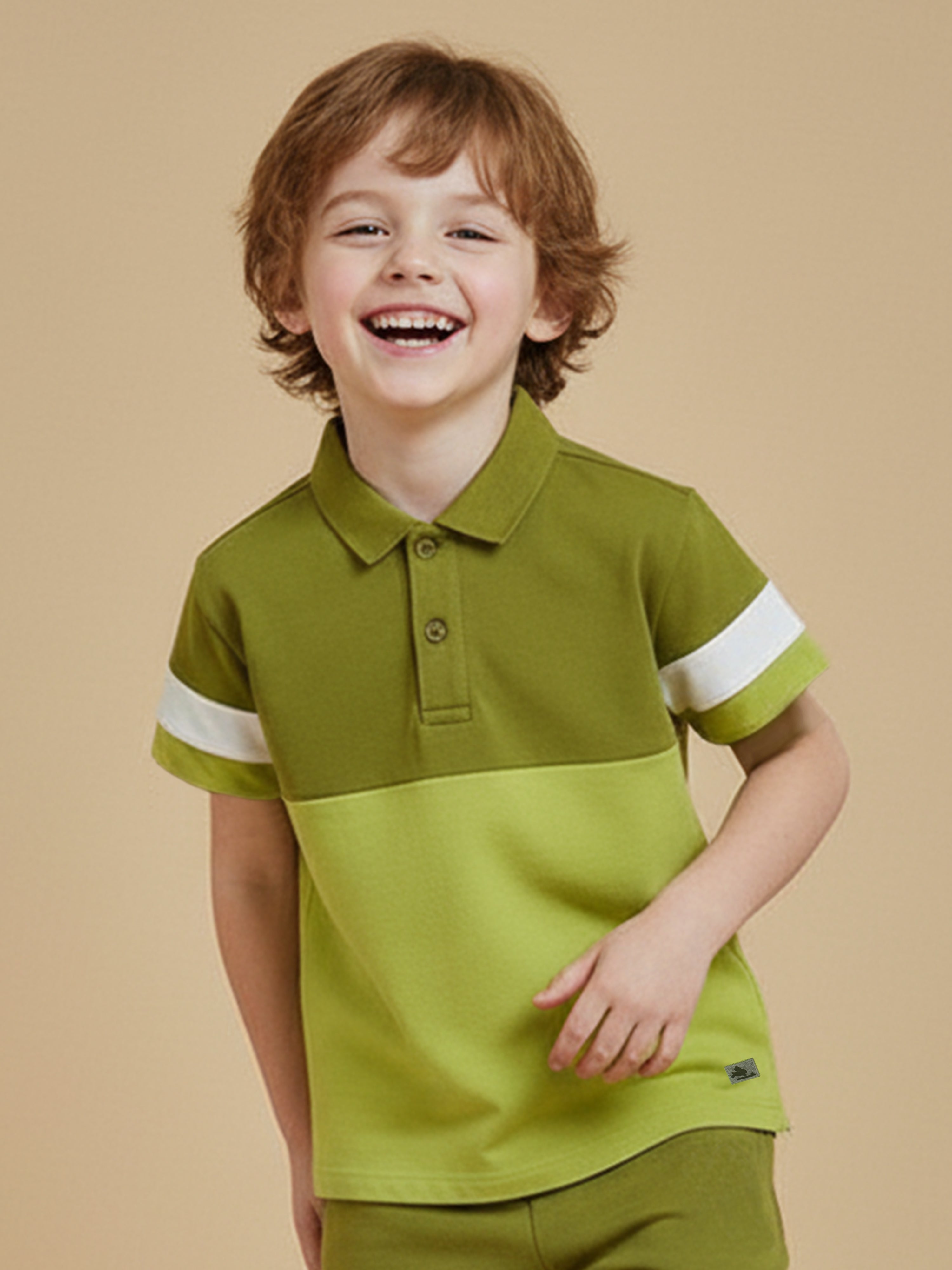 Bright Colorblock Casual Polo Tee
