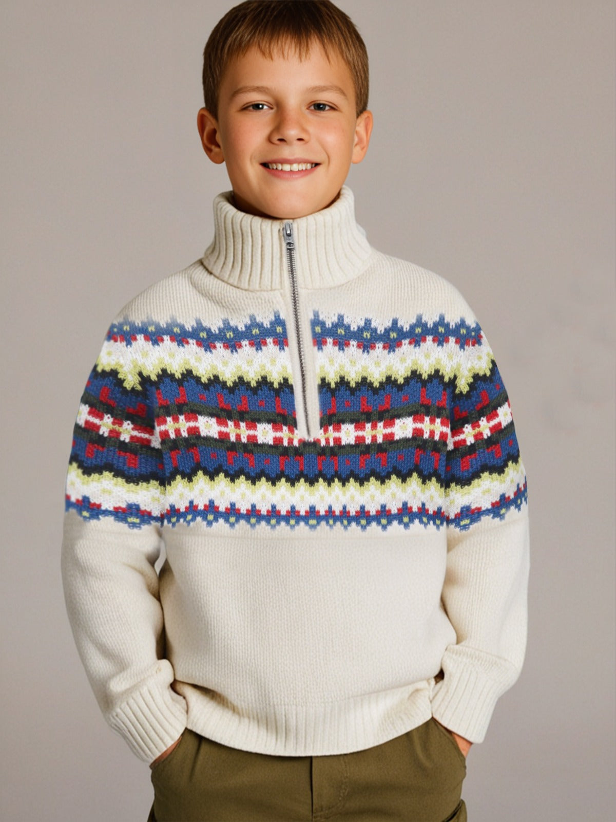 Cherry Crumble Spring Bloom Perky Multicolour Classic Sweater