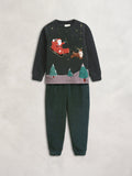 Cherry Crumble Dark Green Xmas Nightsuit