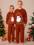 Cherry Crumble Brown Applique Lovely Stylish Winter Nightsuit