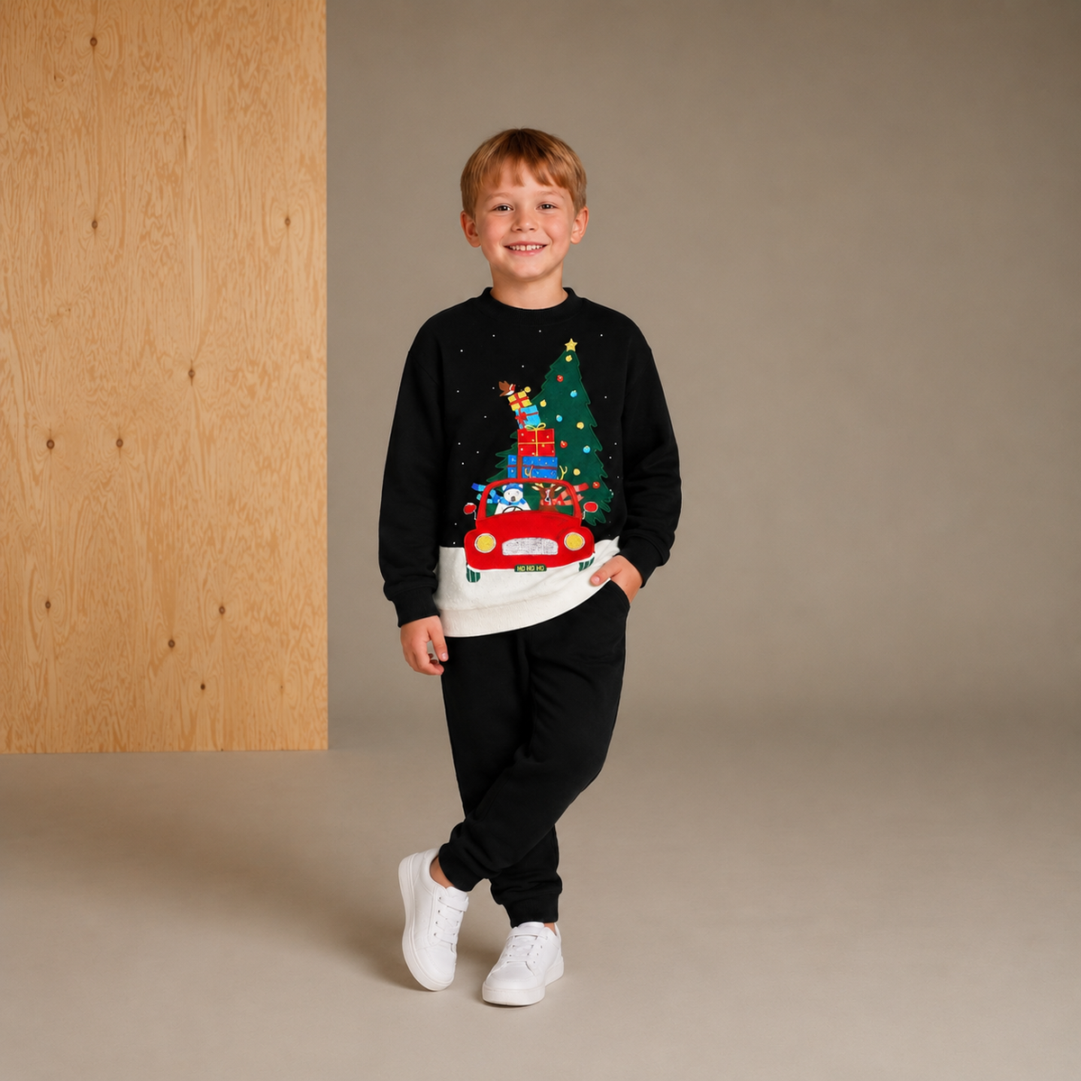 Christmas Black Nightsuit