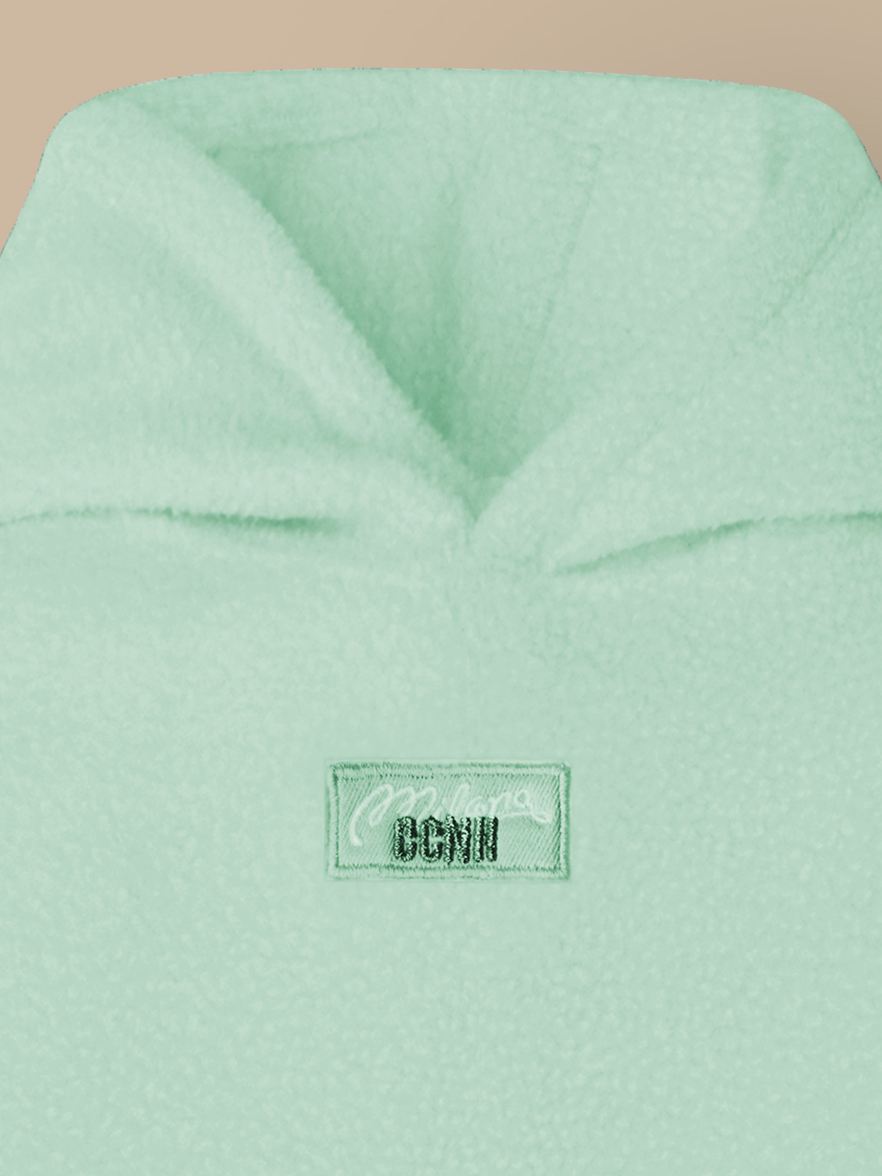 Cherry Crumble Mint Solid Hooded Applique & Embroidered Unisex Sweatshirt