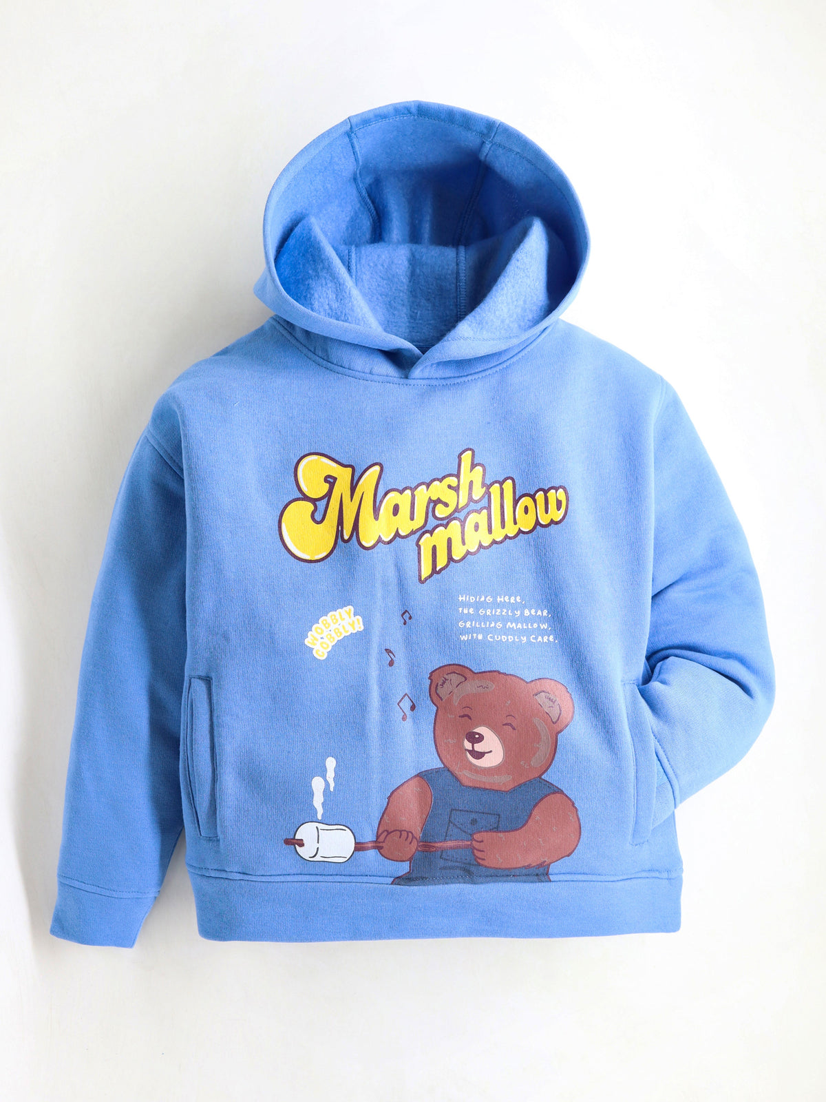 Cherry Crumble Sky Blue Solid Charming Stylish Winter Sweatshirt
